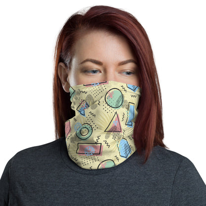 Memphis Pattern Neck Gaiter #Pale