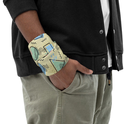 Memphis Pattern Neck Gaiter #Pale