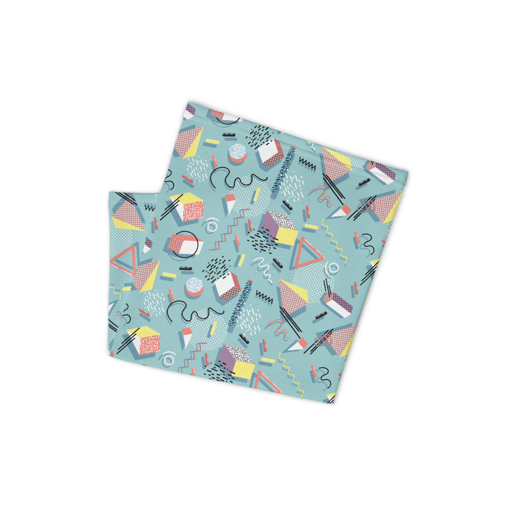 Memphis Pattern Neck Gaiter #Mint
