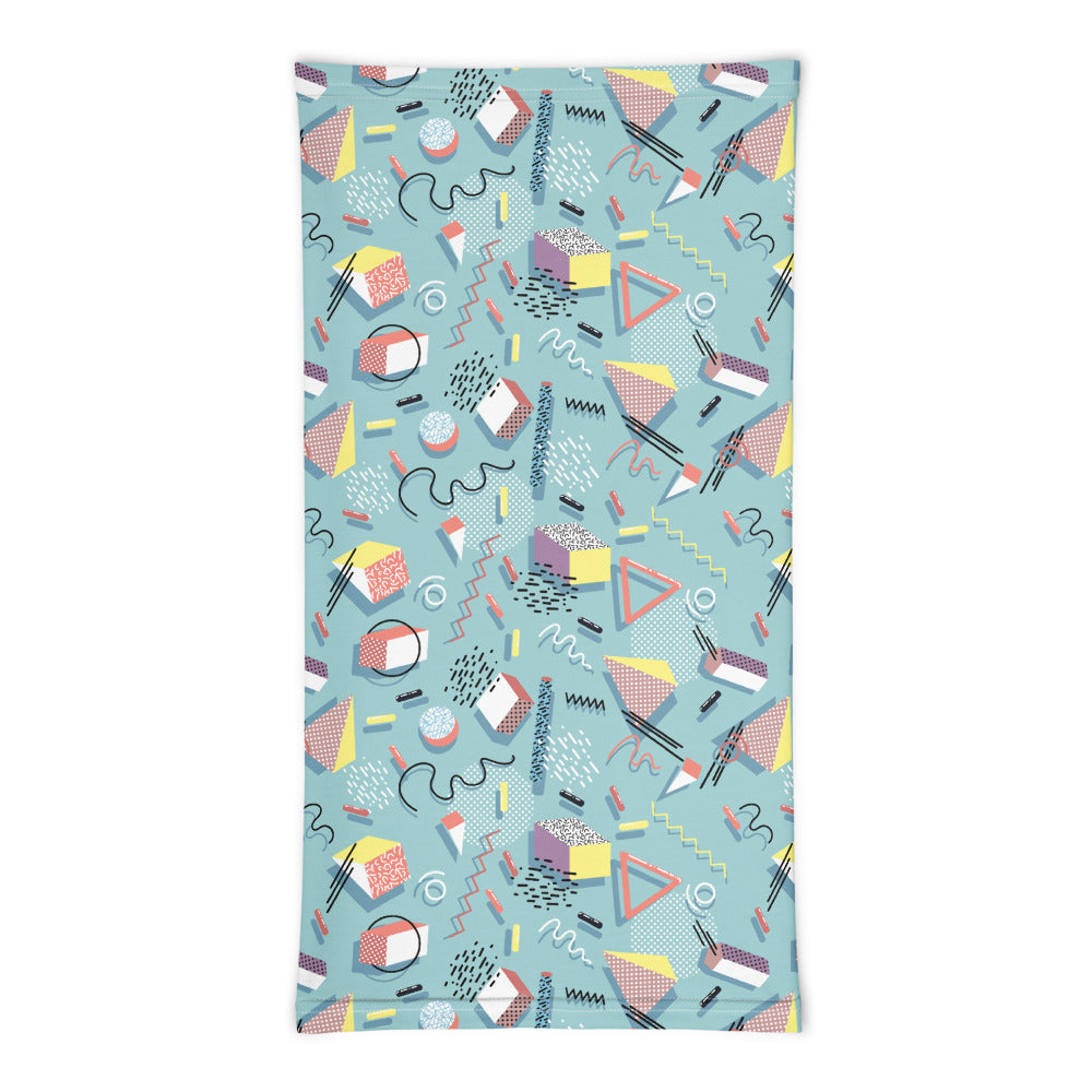 Memphis Pattern Neck Gaiter #Mint