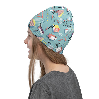 Memphis Pattern Neck Gaiter #Mint