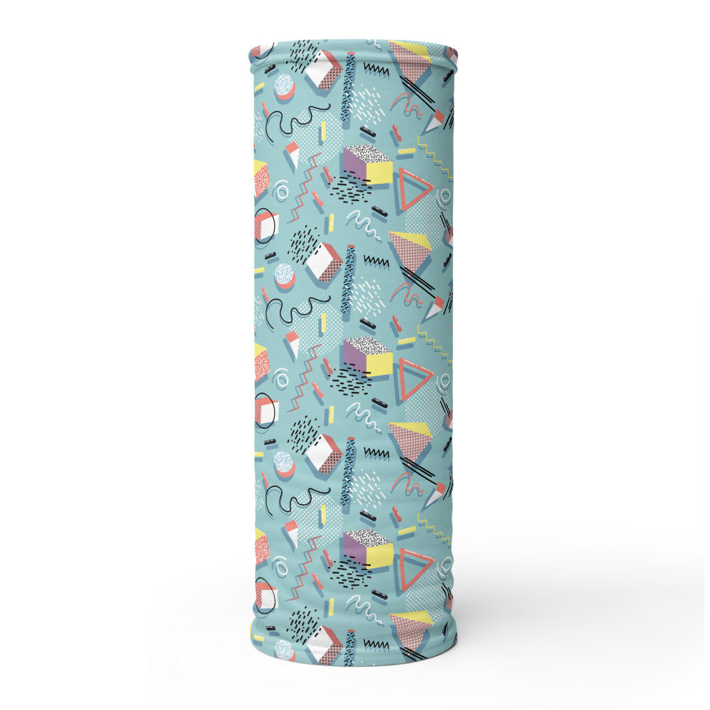 Memphis Pattern Neck Gaiter #Mint