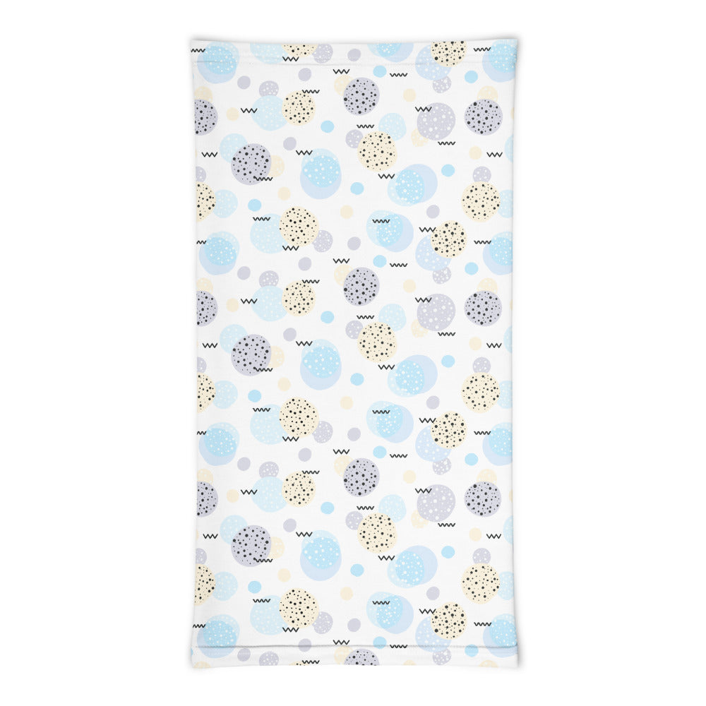 Memphis Pattern Neck Gaiter #Cream