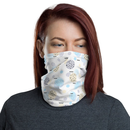 Memphis Pattern Neck Gaiter #Cream