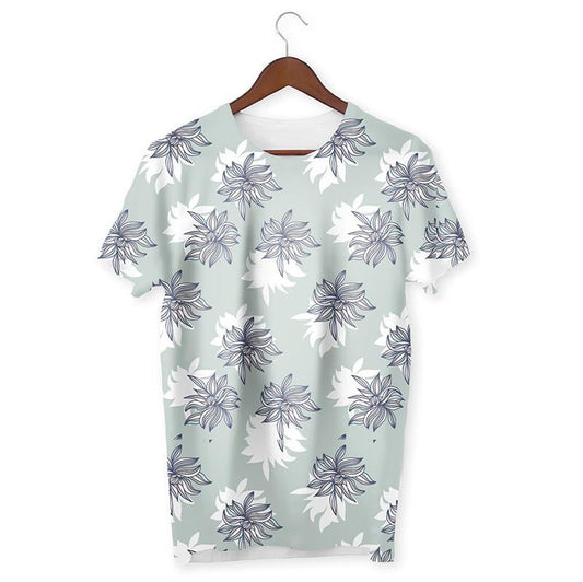 Misty Morning Floral Pattern T-Shirt