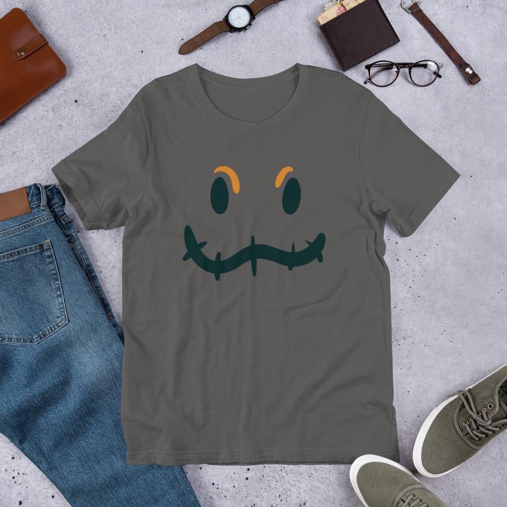 Creepy Halloween Half-Sleeve T-Shirt — Asphalt