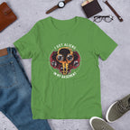 Aliens In Basement Half-Sleeve T-Shirt — Leaf