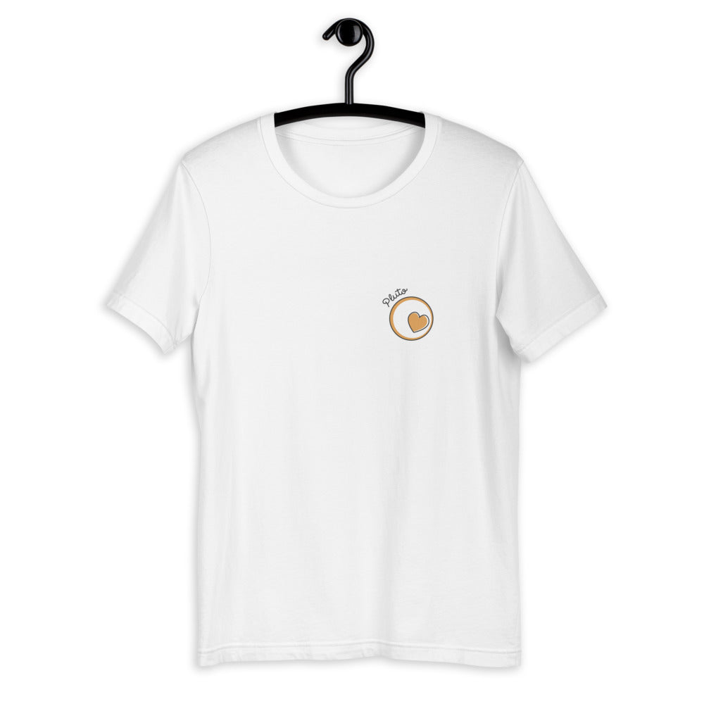 Pluto Half-Sleeve Unisex T-Shirt — White