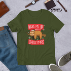 Wake Me Christmas Unisex Half-Sleeve T-Shirt — detail view 2