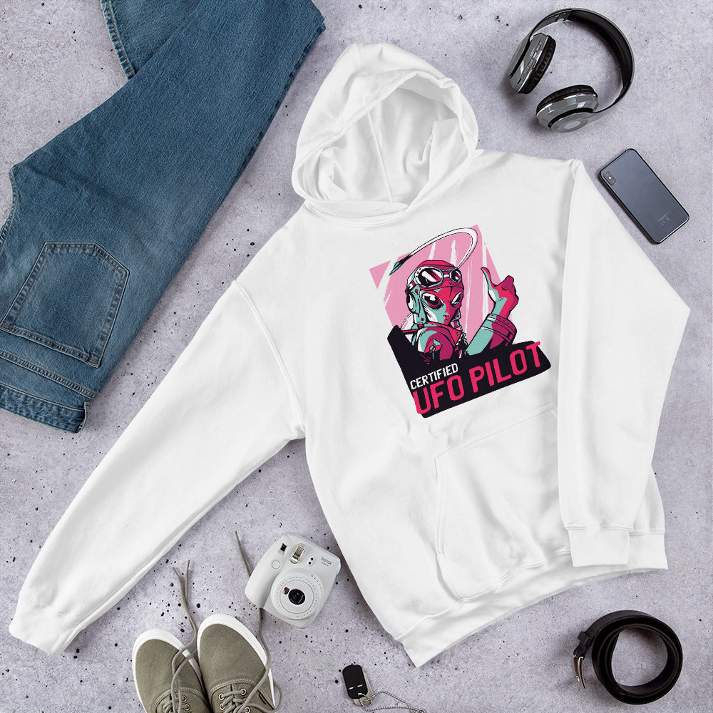 Certified Unisex Hooded Sweatshirt — White
