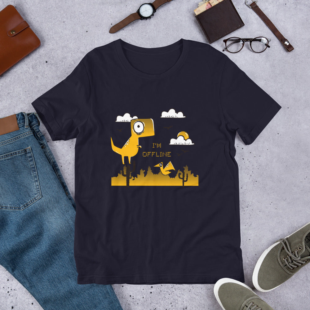 I'm Offline Half -Sleeve T-Shirt