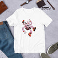 Falling Robot Half Sleeve T-Shirt — White