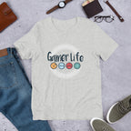 Gamer Life Half-Sleeve T-Shirt — Grey