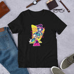 Dancing Robot Half Sleeve T-Shirt — Black