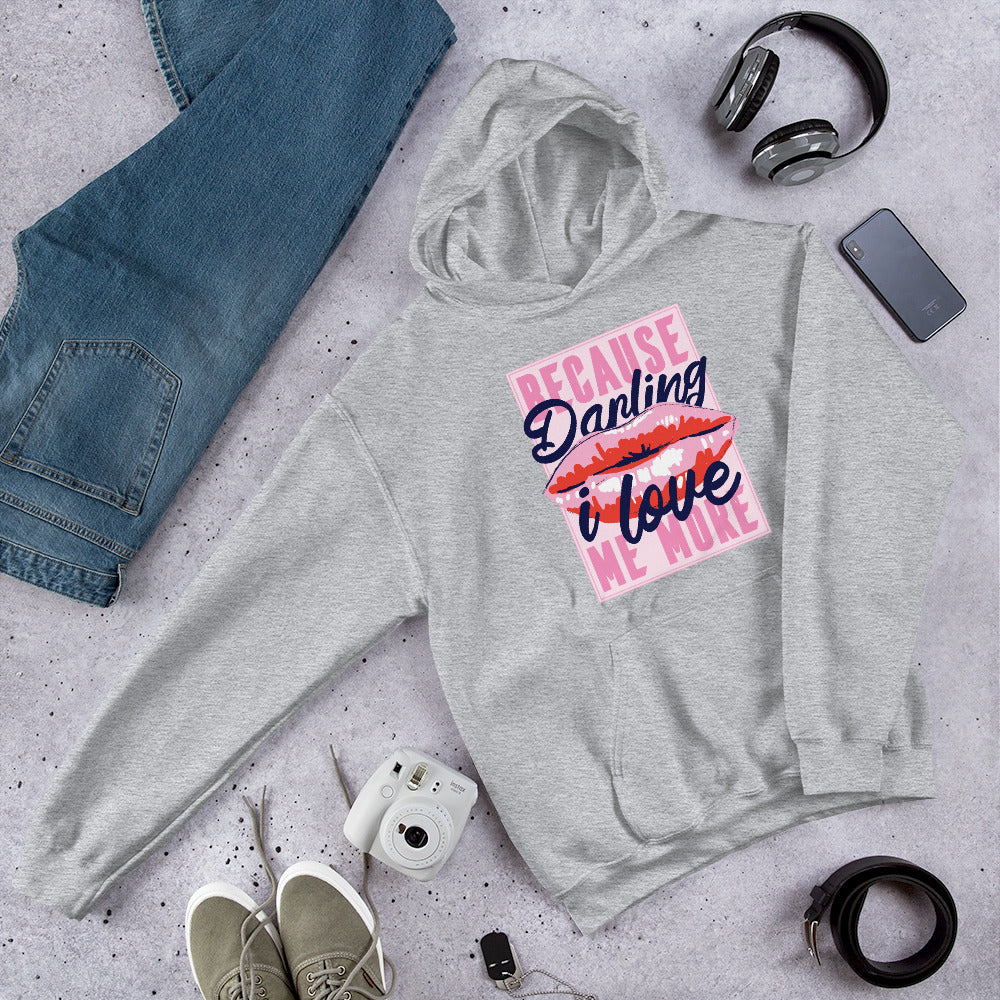 I Love Me Unisex Hooded Sweatshirt