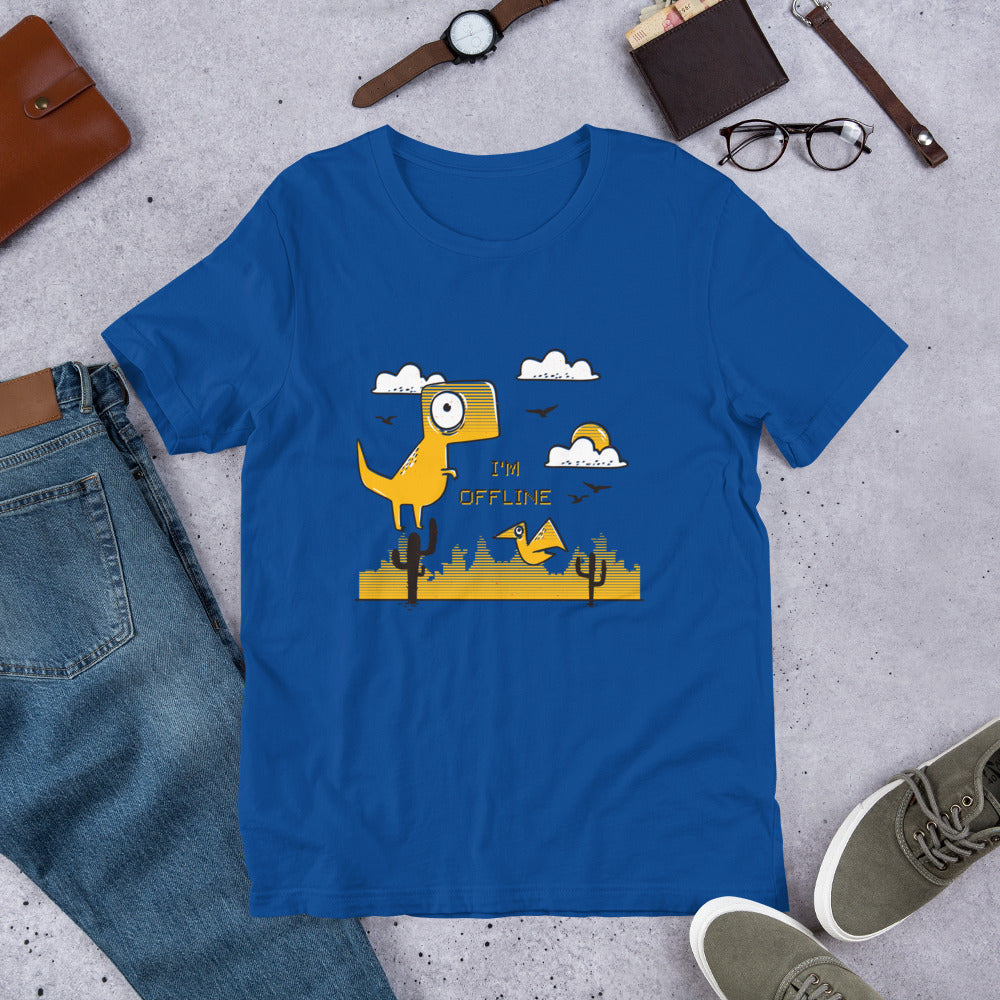 I'm Offline Half -Sleeve T-Shirt