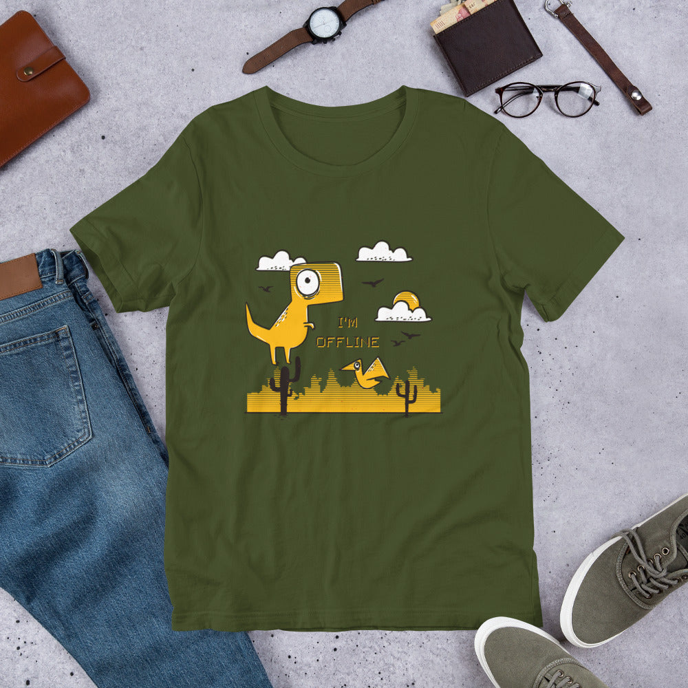 I'm Offline Half -Sleeve T-Shirt