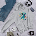 Techno Astronaut Unisex Hooded Sweatshirt — Sport Grey