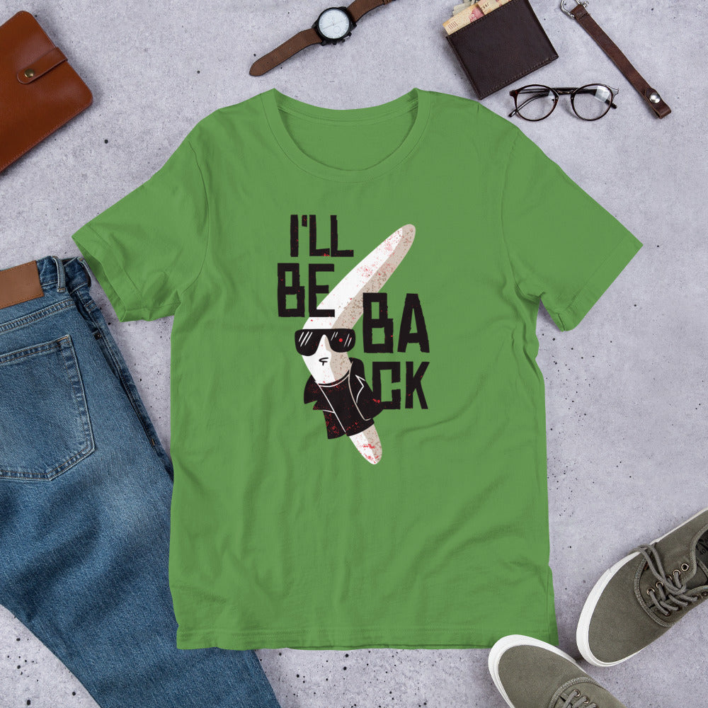 I'll Be Back Half-Sleeve T-Shirt — Leaf