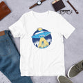 Alien Abduction Unisex Half-Sleeve T-Shirt — White