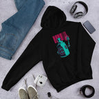 Robot Graffiti Unisex Hooded Sweatshirt — Black