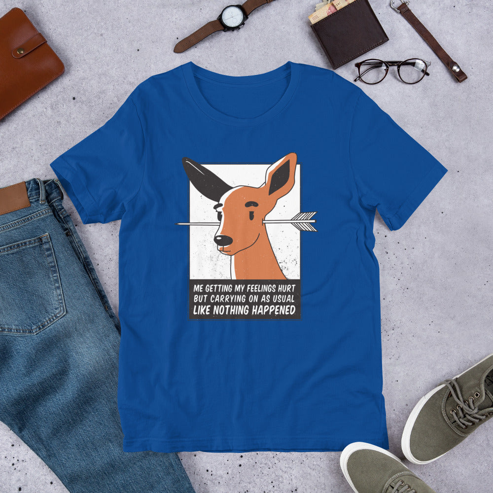 Feelings hurt Half-Sleeve T-Shirt — True Royal