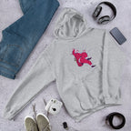 Santa Climbing Unisex Hooded Sweatshirt — Sport Grey