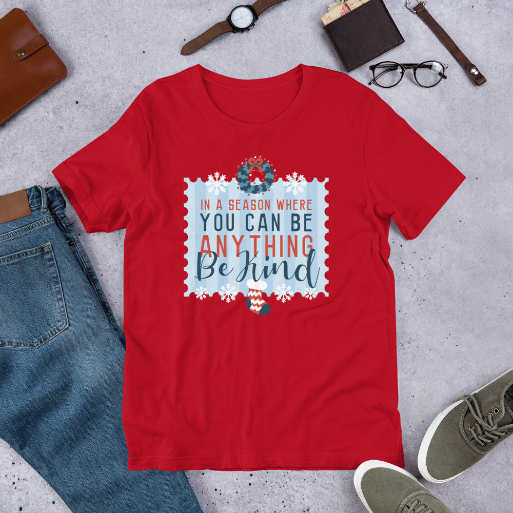 Be Kind Christmas Half-Sleeve T-Shirt