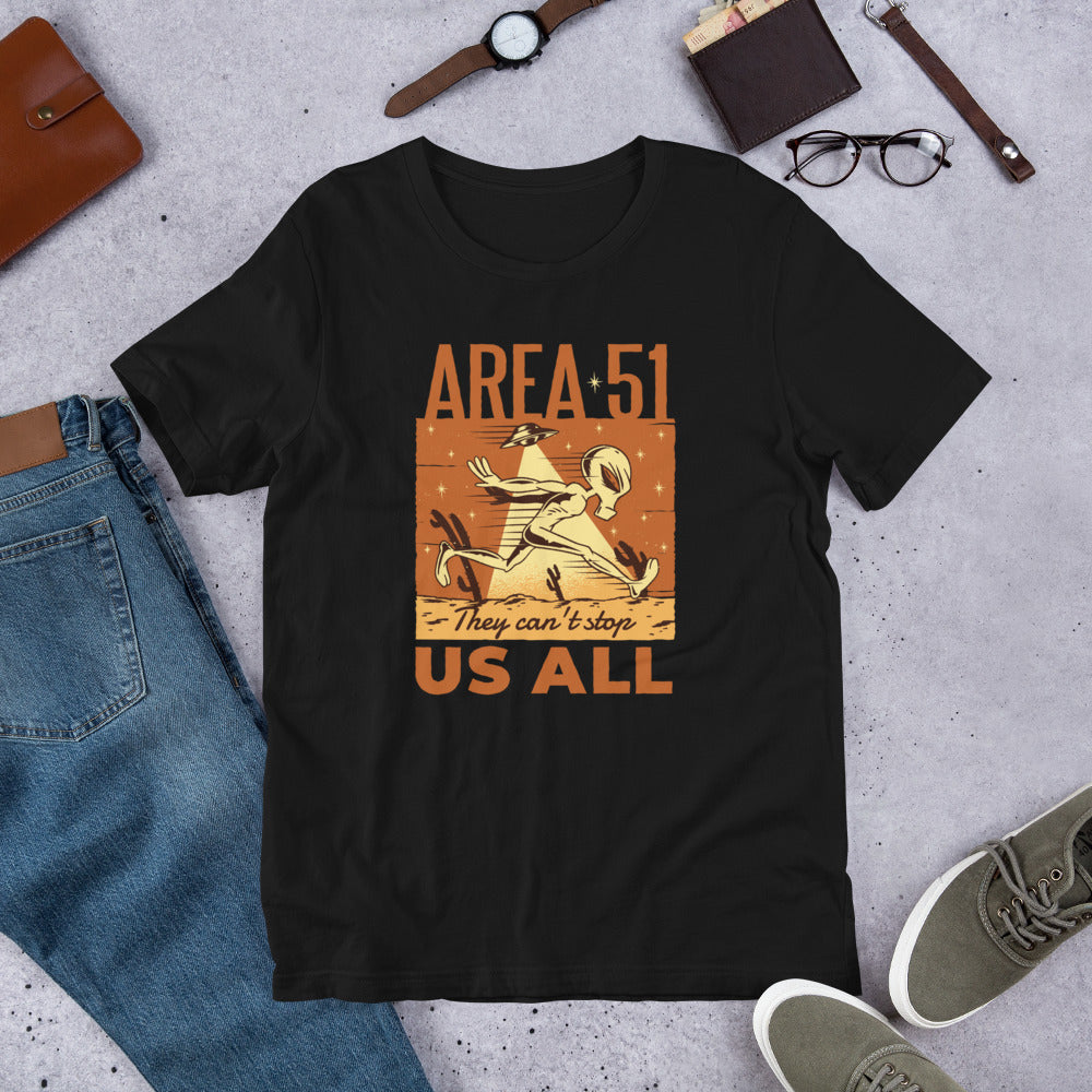 Area 51 Ride Half-Sleeve T-Shirt — Black