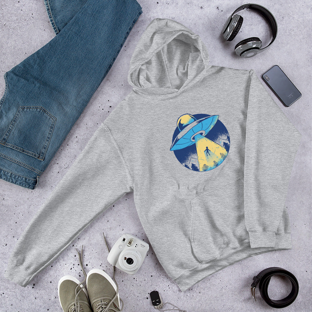 Alien Abduction Unisex Hooded Sweatshirt