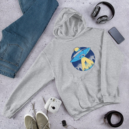 Alien Abduction Unisex Hooded Sweatshirt