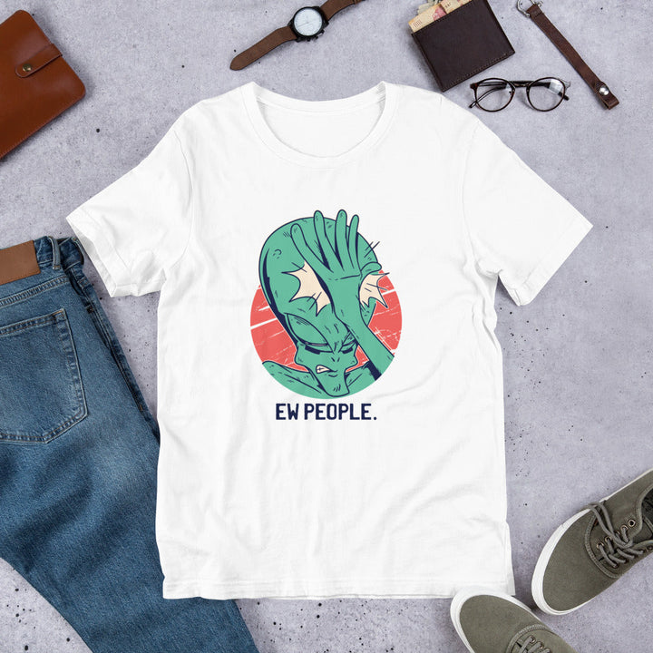 Alien Facepalm Unisex Half -Sleeve T-Shirt #Plus-sizes
