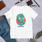 Alien Facepalm Unisex Half -Sleeve T-Shirt — White