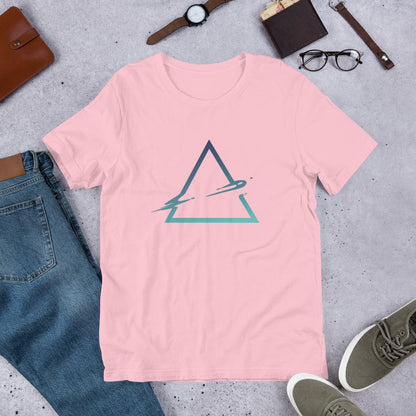 Triangle Abstract Half-Sleeve T-Shirt