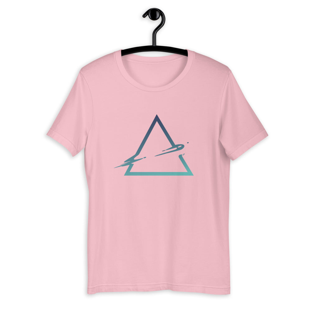 Triangle Abstract Half-Sleeve T-Shirt