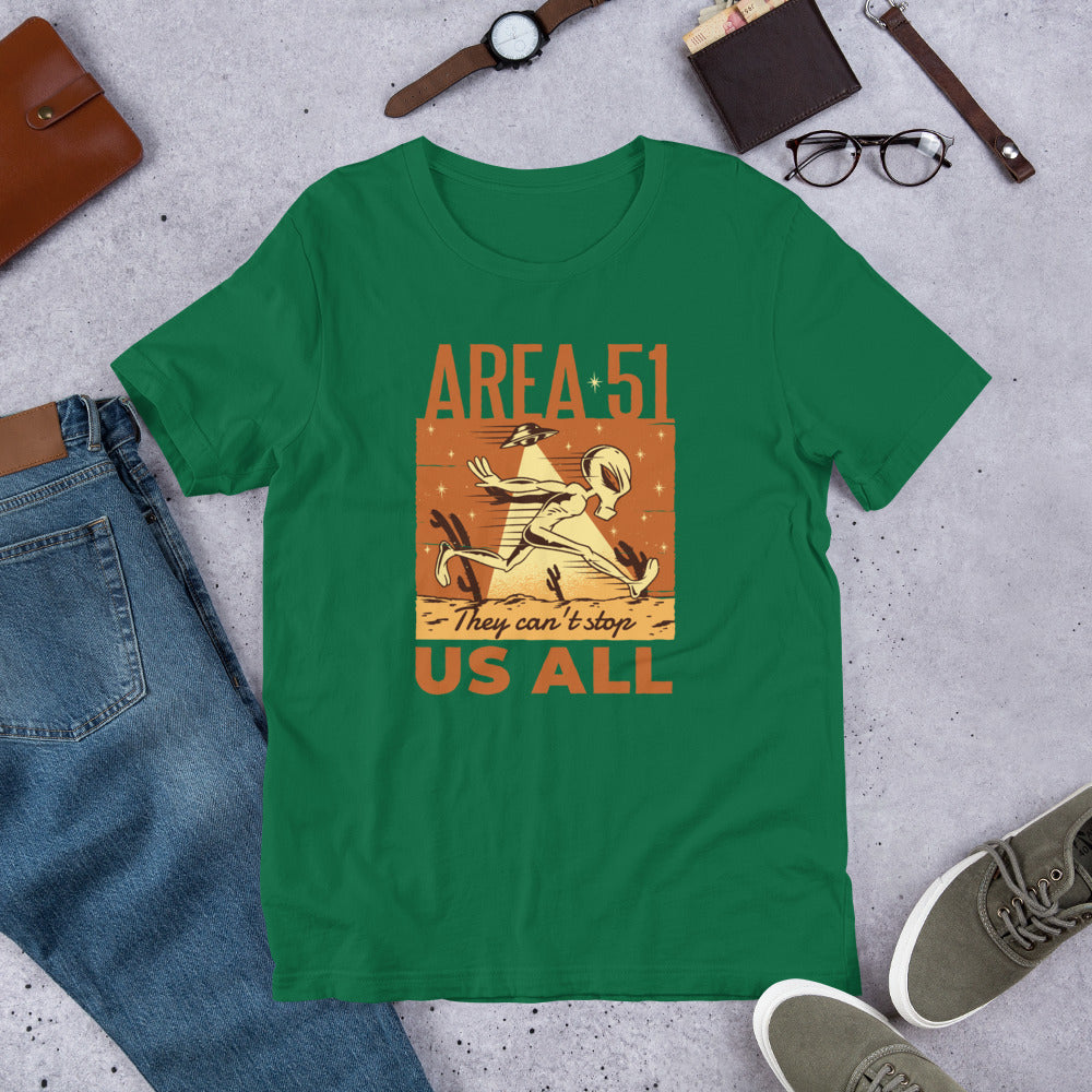 Area 51 Ride Unisex Half-Sleeve T-Shirt — Kelly