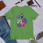 Alien baseball Unisex Half-Sleeve T-Shirt — Leaf