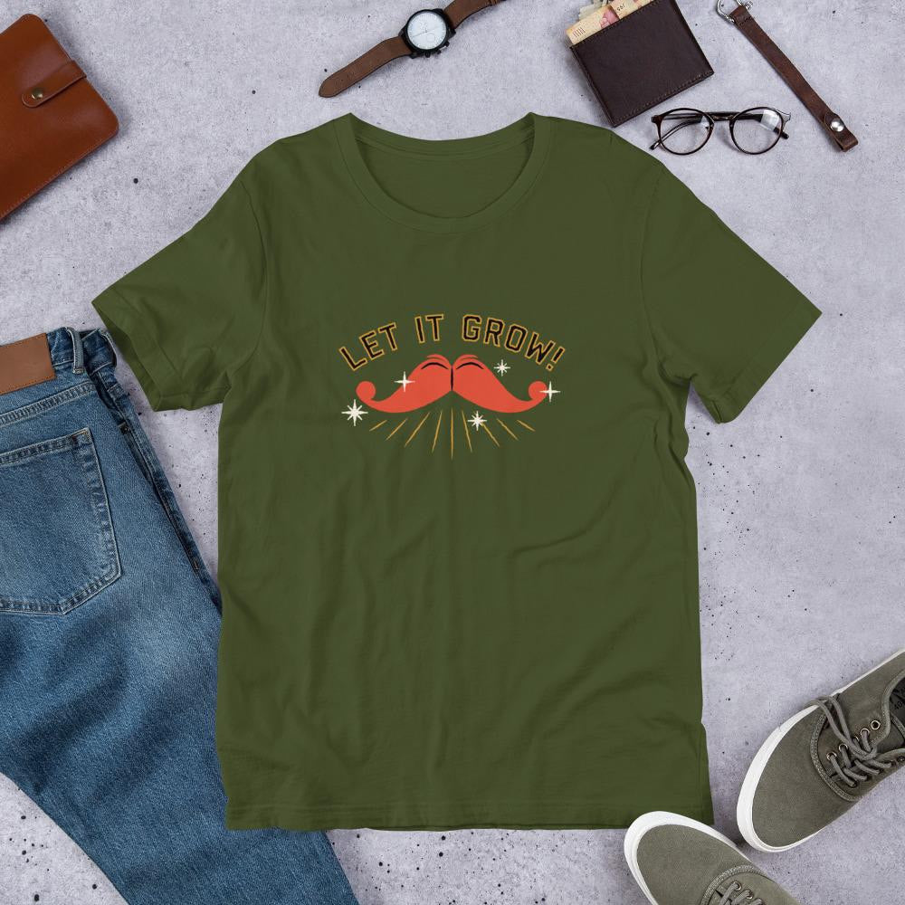 Let It Grow Half-Sleeve T-Shirt — Olive