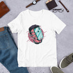 Face Hugger Phone Unisex Half-Sleeve T-Shirt — White