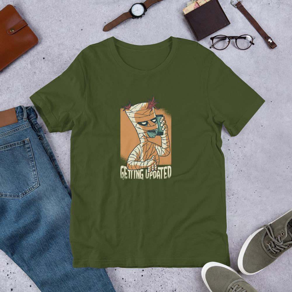 Modern Mummy Half Sleeve T-Shirt — Olive