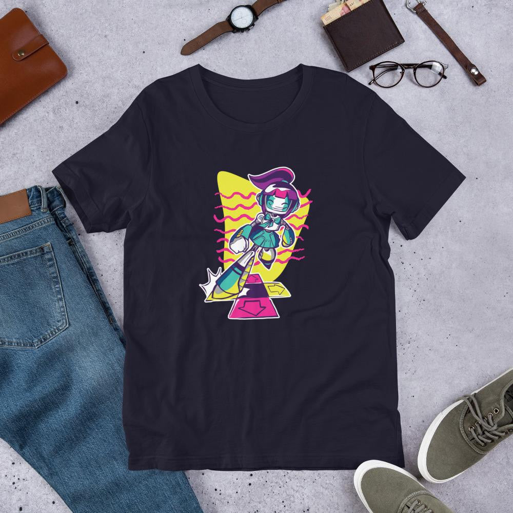 Dancing Robot Half Sleeve T-Shirt — Navy