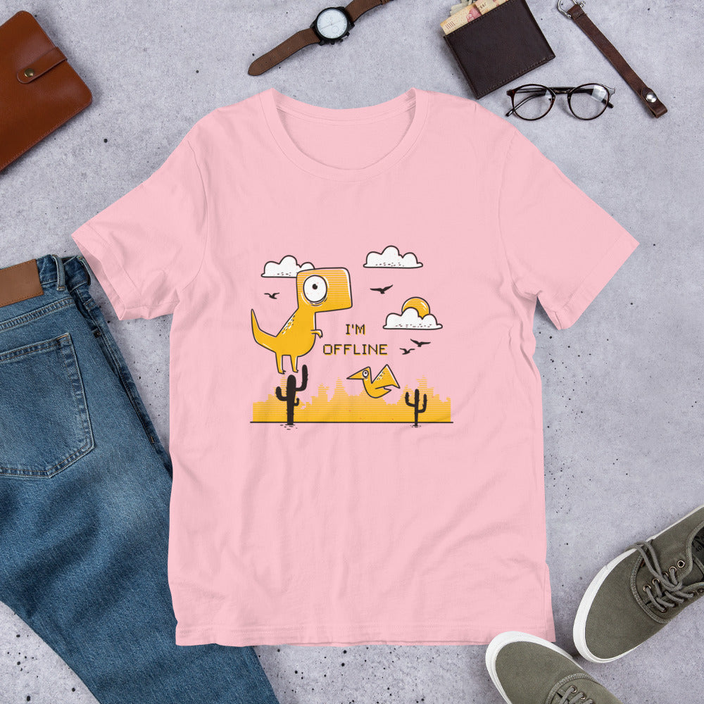 I'm Offline Half -Sleeve T-Shirt