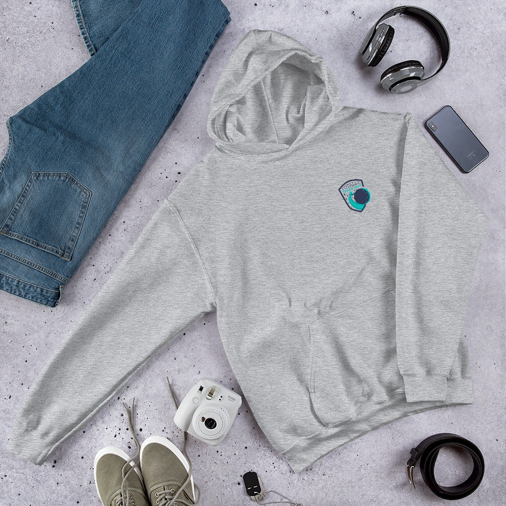 Totally Space Out Unisex Hooded Sweatshirt — Sport Grey