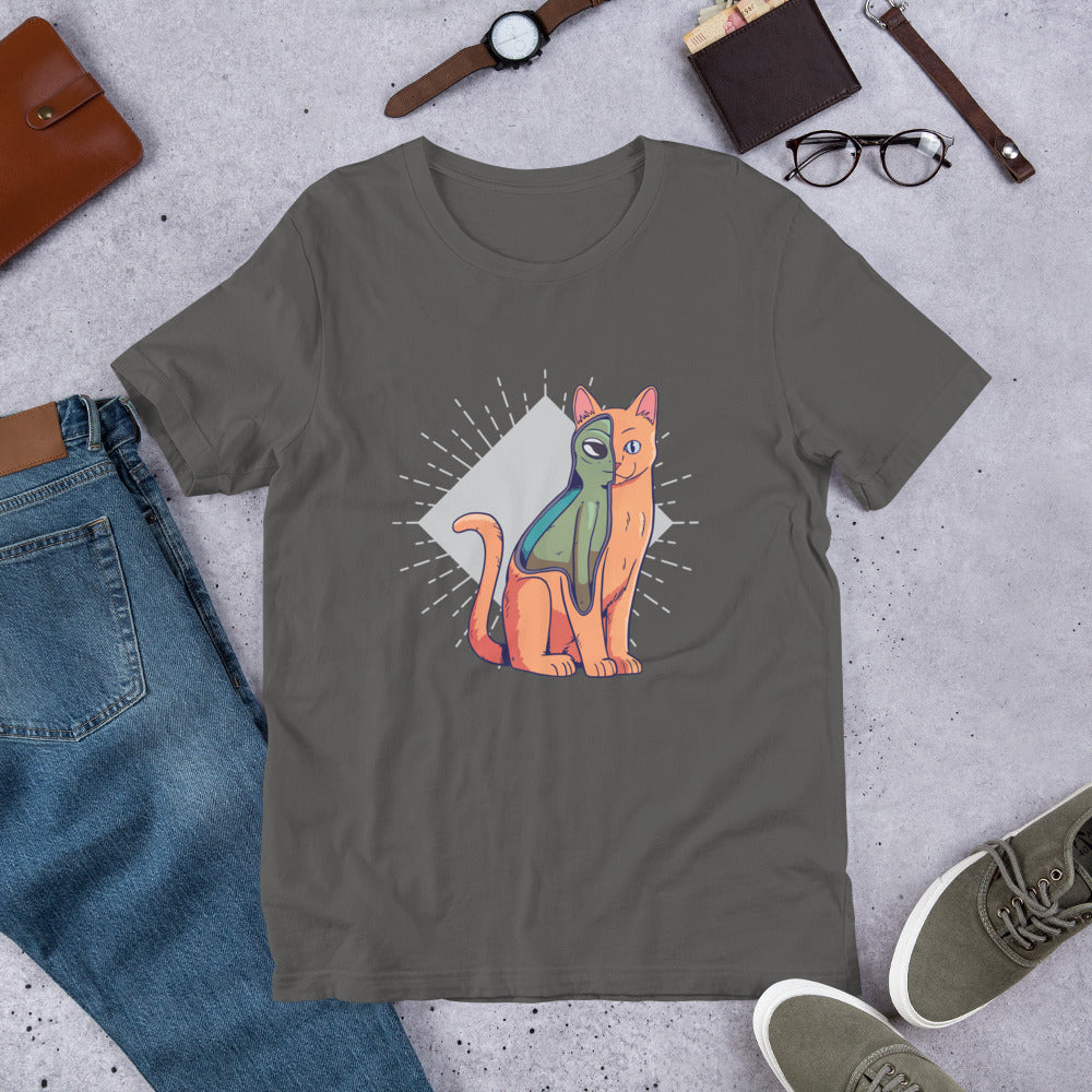 Alien Cat Costume Half-Sleeve T-Shirt