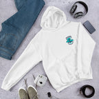 Alien Exist Unisex Hooded Sweatshirt — White