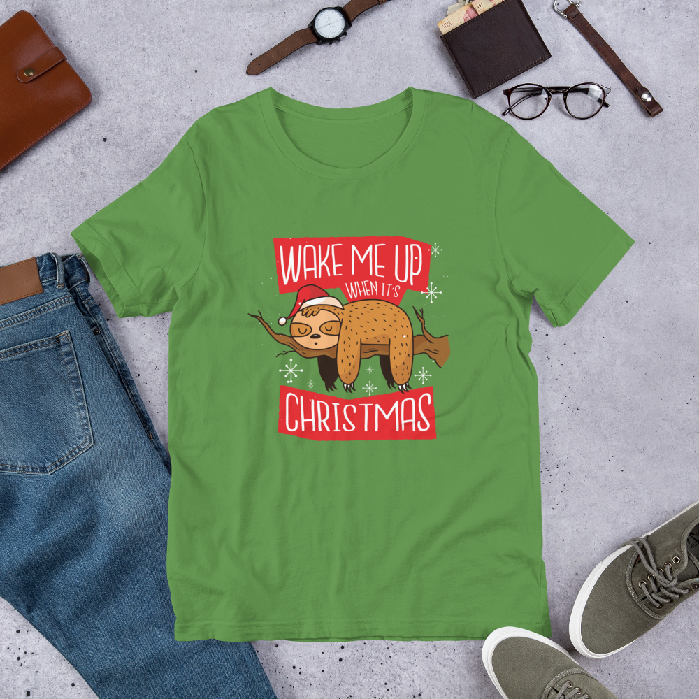Wake Me Christmas Half-Sleeve T-Shirt