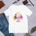 Superhero V Santa Chess Half-Sleeve T-Shirt — White