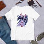 Alien Santa Half-Sleeve T-Shirt — White