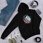Face Hugger Phone Unisex Hooded Sweatshirt — Black