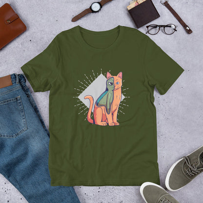 Alien Cat Costume Half-Sleeve T-Shirt